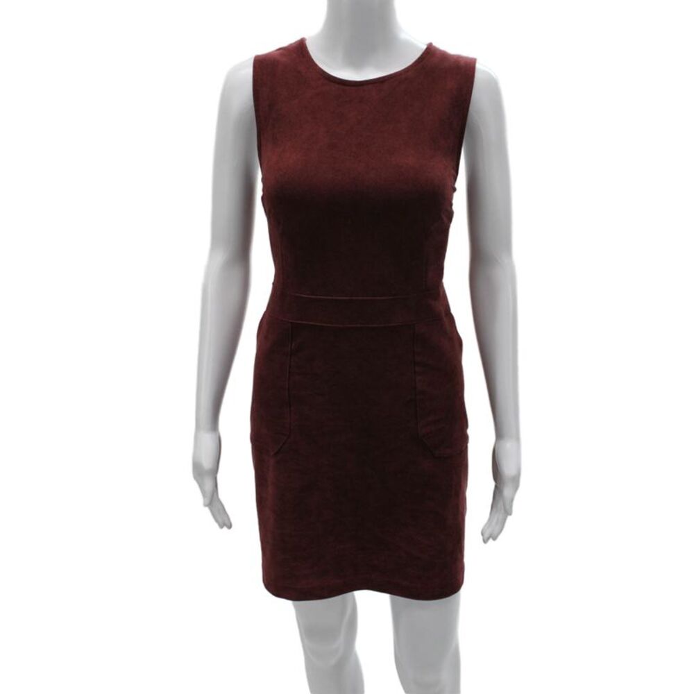 Bishop and Young Women Sheath Dress Red Sleeveless Short Size L